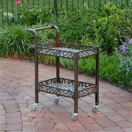 OAKLAND LIVING CORPORATION Oakland Living 6029-AB Mississippi Service Cart - Antique Bronze 6029-AB